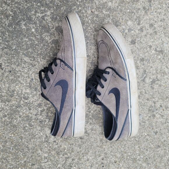 Nike Zoom Stefan Janoski Cool Gray Suede Skateboard Sneakers Men Size 8 Shoes - Picture 3 of 5